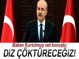 Bakan Kurtulmuş: 'PKK/YPG-PYD'ye diz çöktüreceğiz'