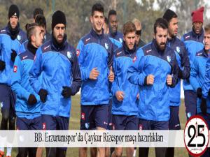BB. Erzurumsporda Çaykur Rizespor maçı hazırlıkları 