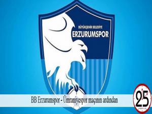 BB Erzurumspor - Ümraniyespor maçının ardından