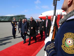 Cumhurbaşkanı Erdoğan, Azerbaycana geldi