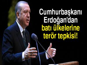 Cumhurbaşkanı Erdoğan'dan batı ülkelerine terör tepkisi
