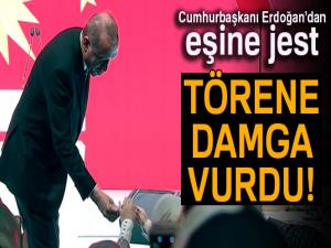 Cumhurbaşkanı Erdoğandan eşine zeytin dalı jesti