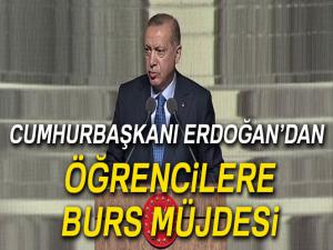 Cumhurbaşkanı Erdoğan'dan öğrencilere burs müjdesi