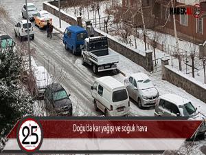 Doğuda kar yağışı ve soğuk hava 