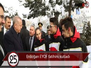 Erdoğan EYOF fatihini kutladı 