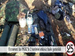 Erzurumda PKKlı 2 terörist etkisiz hale getirildi 