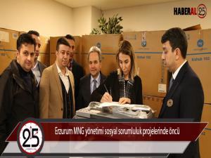 Erzurum MNG yönetimi sosyal sorumluluk projelerinde öncü 