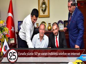  Esnafa yüzde 50ye varan indirimli telefon ve internet 