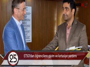 ETSOdan öğrencilere giyim ve kırtasiye yardımı 