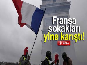 Fransa sokakları yine karıştı