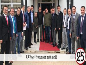  IOC heyeti Erzurumdan mutlu ayrıldı 