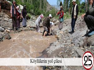 Köylülerin yol çilesi 