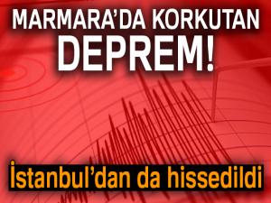 Marmara'da korkutan deprem | İstanbul'dan da hissedildi