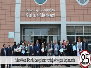 Palandöken Belediyesi eğitime verdiği desteğini taçlandırdı 