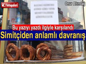 Simitçiden anlamlı davranış