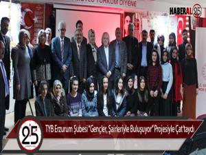 TYB Erzurum Şubesi Gençler, Şairleriyle Buluşuyor Projesiyle Çattaydı 