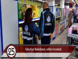 Yakutiye Belediyesi, rafları inceledi 