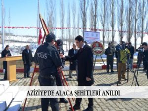  AZİZİYE'DE ALACA ŞEHİTLERİ ANILDI