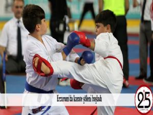   Erzurum'da karate şöleni başladı
