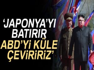 Kuzey Kore, Japonya'yı batırmak, ABD'yi küle çevirmekle tehdit etti