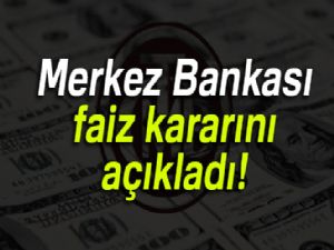 Merkez faizi değiştirmedi |14 Eylül Perşembe