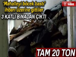 Cihangir'de 20 tonluk çöp ev bulundu