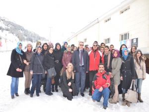Palandöken'e hayran kaldılar