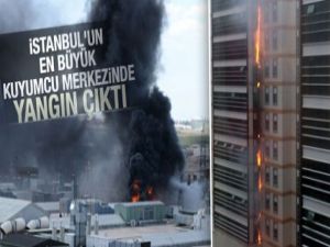 İstanbul Kuyumcukent'te büyük yangın