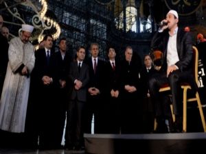 Ayosofya'da 85 yıl sonra Kur'an-ı Kerim okundu