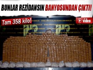 Kiralık rezidansın banyosunda 358 kilo eroin ele geçirildi