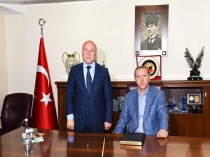 Erdoğan,Büyükşehir belediyesinin ziyaret etti