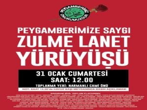 ESTP'DEN PEYGAMBERE SAYGI VE ZULME LANET YÜRÜYÜŞÜ