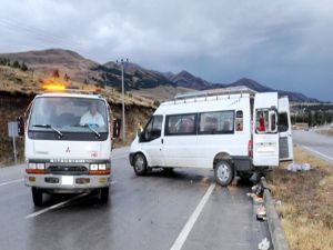 Erzurum'da feci trafik  kazası