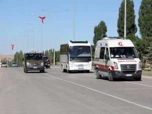 Şehit askerin cenazesi Erzurum'a getirildi