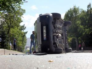 Erzurum'da feci trafik kazası