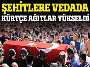 Şehitlere mahşerî kalabalıkla veda