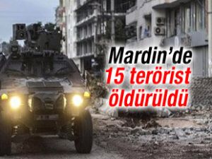 Mardin'de 15 terörist öldürüldü