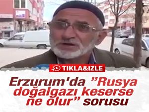 Erzurum'da 'Rusya doğalgazı keserse ne olur' sorusu