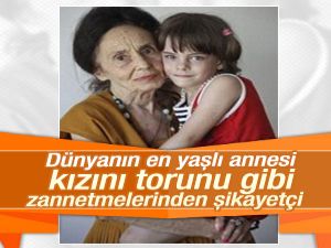 Dünyanın en yaşlı annesinin bebeği büyüdü