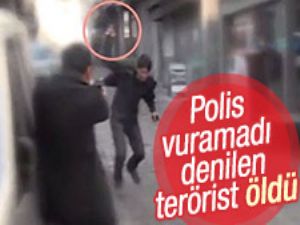 Polisin yakından ateş ettiği PKK'lı öldü