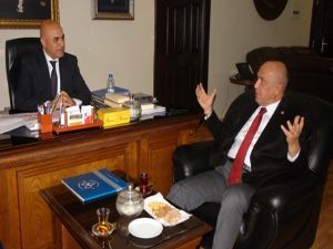 MUSTAFA ILICALI, ALİ KORKUT'U ZİYARET ETTİ