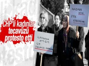 CHP'li üyelerden tecavüz protestosu