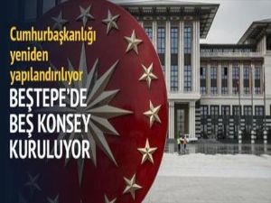 Cumhurbaşkanlığı'nda 5 konsey kuruluyor