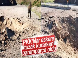 300 kiloluk bomba teröristlerin elinde patladı