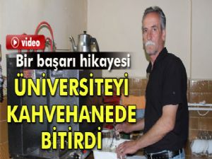 İşlettiği kahvehanede ders çalışarak, 4 yıllık sosyoloji bölümünü bitirdi.