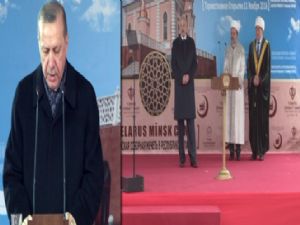 Cumhurbaşkanı Erdoğan, Belarus'ta cami açılışına katıldı