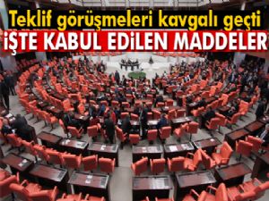 Teklif görüşmeleri kavgalı geçti! İşte kabul edilen maddeler
