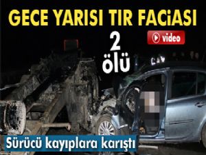 Damperi üst geçide takılan tır faciaya neden oldu: 2 ölü