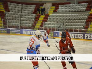 BUZ HOKEYİ HEYECANI SÜRÜYOR