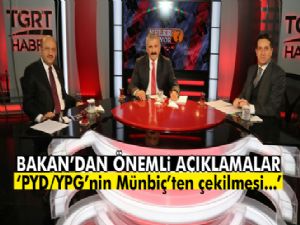 Milli Savunma Bakanı Işık: 'PYD/YPG'nin Münbiç'ten çekilmesi Türkiye için kırmızı çizgidir'
